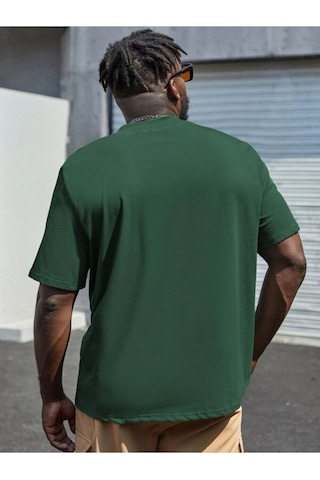 Altamira Erkek Göğüs Dikey Baskılı Oversize T-shirt 001