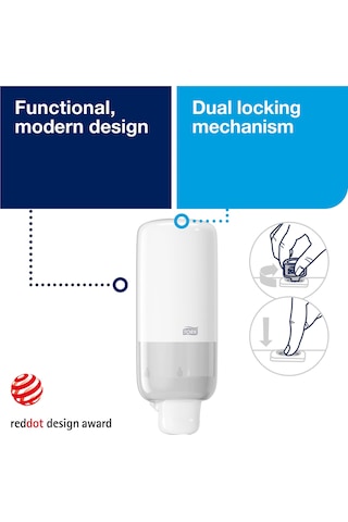Qianfan Tork 561500 Köpük Sabun Dispenseri Beyaz Şeffaf