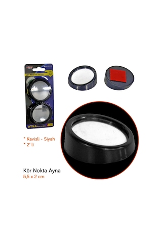Carub Yuvarlak Kör Nokta Ayna Siyah 2 Li 5 CM Br0221002