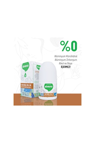 Siveno %100 Doğal Roll On Hindistan Cevizli Deodorant Ter Kokusu Önleyici Bitkisel Leke Bırakmayan Vegan 50 ML