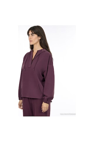 Yargıcı Regular Kapüşonlu Yaka Uzun Kol Sweatshirt 26kksw9012l 016 Bordo