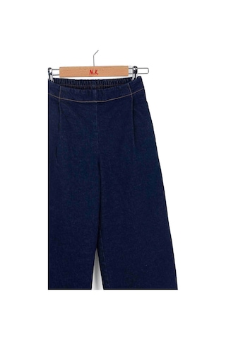 Nk Kids Kız Çocuk Pileli Pantolon Nk-51710 Koyu-mavi