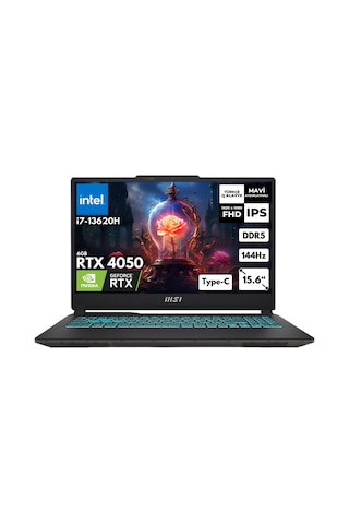 MSI Cyborg 15 A13VE-897XTRHMF11 i7-13620H 48 GB 2 TB SSD RTX4050 6 GB 15.6" Free Dos Dizüstü Bilgisayar