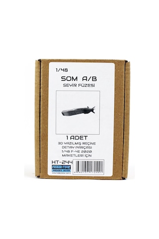 Hobbytime 244 1/48 Ölçek, F-4e 2020 Maketleri İçin Som A/b Seyir Füzesi, 1 Adet, 3d Yazılmış Reçine Detay Parçası