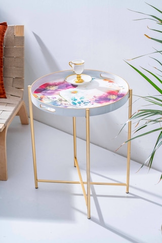 Coco Çıkarılabilir Tepsili Sehpa - 49 Cm Renkli