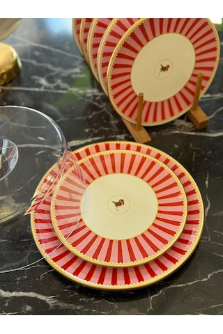 8 Parça Pink Bird Kek Fanuslu Pasta Seti-4944 Çok Renkli