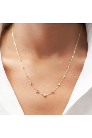 Ariş Italyan Model Dorika Toplu Altın Kolye