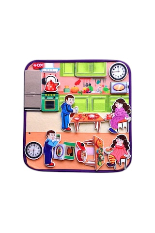 Tox Mutfak Keçe Cırtlı Aktivite Sayfası - Çocuk Etkinlik . Eğ