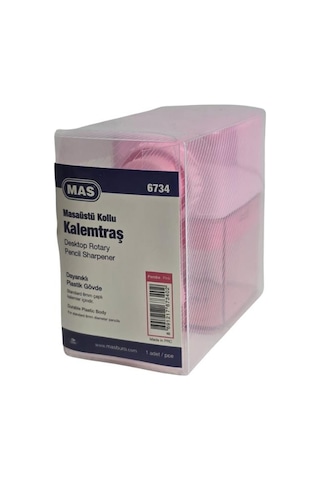 Mas 6734 Masaüstü Kollu Kalemtraş - Pembe