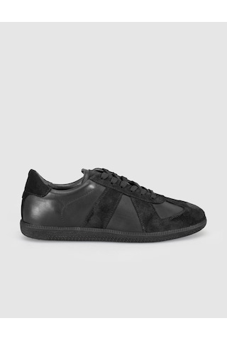 Siyah Süet Deri Kadın Sneaker