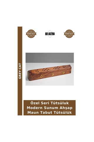 Özel Seri Tütsüluk Modern Sunum Ahşap Maun Tabut Tütsülük