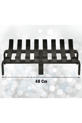 Aktepe Group 48 Cm X 32 Cm 8 Çubuklu Ekstra Şömine Izgarası Dar Gözlü Izgara