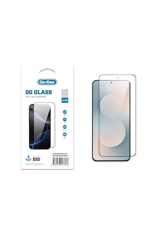 Galaxy S25 Fe Uyumlu Go Des Og Glass Antistatik Temperli Cam Ekran Koruyucu Şeffaf