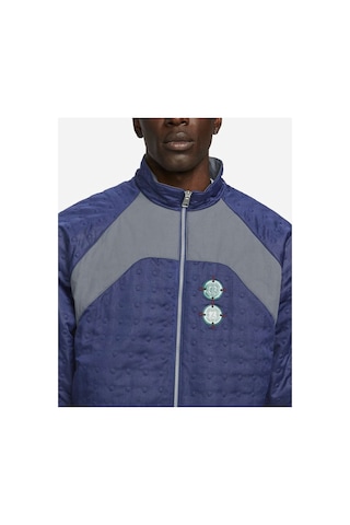 Nike Air Jordan Clot Woven Full Zip Ceket Lacivert Kırmızı Dj9742-414 Mavi