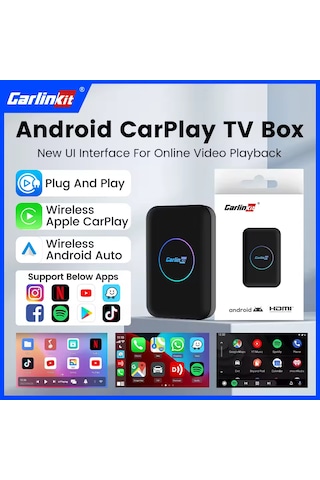 Tbox Lite S Carplay 4gb+32gb Android Auto Youtube Video Netflix
