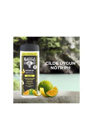 Le Petit Marseillais Men Yeşil Portakal Ve Misket Limonu Duş Jeli 400 Ml Limon