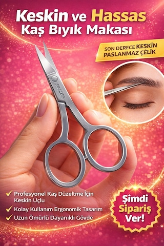 Vmax Paslanmaz Çelik Kaş Bıyık Makası Profesyonel Kaş Düzeltme Makası Hassas Uçlu Kaş Alma Makası 1 Adet Vmax Paslanmaz Çelik Kaş Bıyık Makası Profesyonel Kaş Düzeltme Makası Hassas Uçlu Kaş Alma Makası 1 Adet