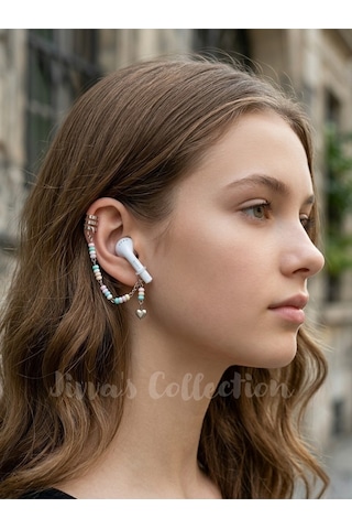 Kulaklık Tutucu.bluetooth Kulaklık Kayıp Önleyici. Deliksiz Sıkıştırma Kıkırdak Küpe. Özel Tasarım Çok Renkli