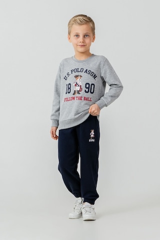 U.S. Polo Assn. Erkek Çocuk Baskılı Gri Uzun Kol Eşofman Takımı Us2632-c-v1 Us2632-c-v1