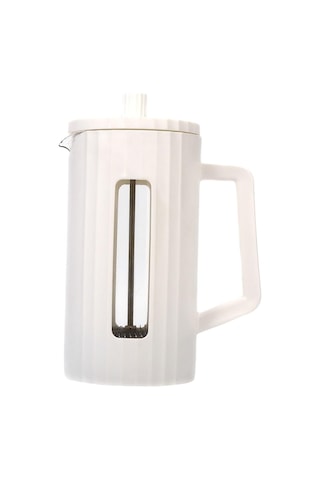 Suntek Fransız Presleme Cezve Kahve Su Isıtıcısı Beyaz-600ml Beyaz