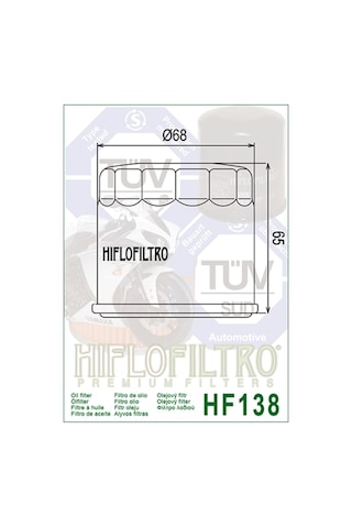 Suzuki Gw250 Inazuma Yağ Filtresi Hiflo Hf-138F - Z 2012 - 2016