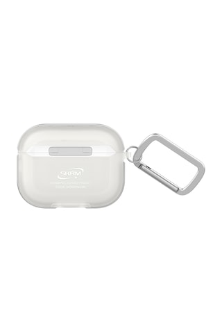 Apple Uyumlu AirPods Pro 3 Kılıf Skinarma Transparan Mat Tasarım Kinzoku Kılıf Beyaz Beyaz