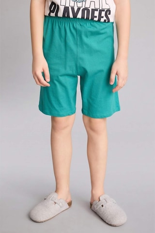 Defacto Regular Fıt Baskılı 2li Şort Tişört Pijama Takımı Erkek Çocuk G8830a826hser105 Ekru-er105