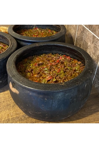 Doğal Toprak Kuzuluk Güveç Tencere 35-40 Kişilik 20 Litre 40x20 C Kahverengi