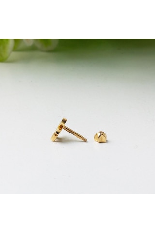 Bilezikci  14 Ayar Altın Piercing Tragus Küpe Kphsy14k22496 Sarı