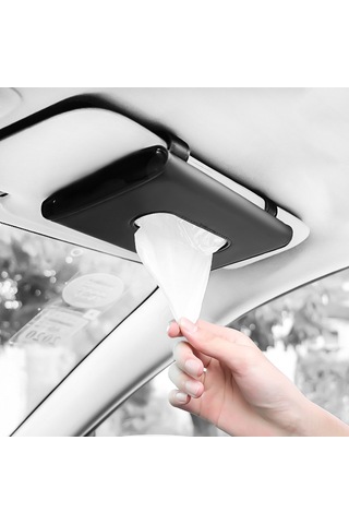 Neevoyu Araç İçin Asma Havlu Kutusu - Güneşlik Tutucu Klasik Siyah Kelebek Desenli Araç Dekorasyon Aksesuarı Diğer