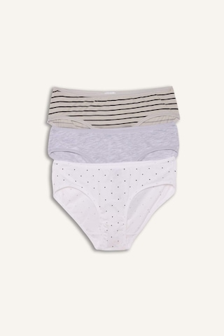 Defacto Penye 3lü Slip Külot Kız Çocuk G8526a826spgr94 Gri-gr94