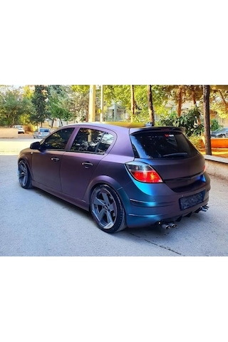 Opel Astra H Arka Tampon Eki Difüzörlü - 2004 - 2011 Boyasız Fiberglass