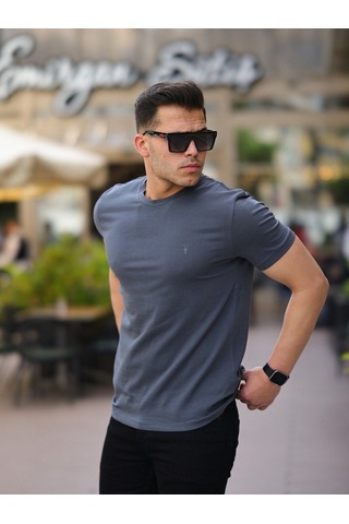 Erkek Standart-fit Bisiklet Yaka %100 Pamuk 4'lü Basic Tişört Paketi Kzk-105 Çok Renkli