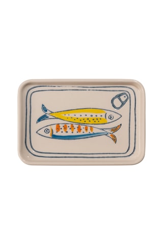 Pasabahce Sardines Dikdörtgen Seramik Servis Tabağı S - 1 Adet Cok Renkli