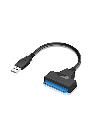 Youtek Usb 2.0/usb C Sata Dönüştürücü Kablosu - 2.5 İnç Hdd/ssd Desteği, 6gbps Hız, Bakır Çekirdek, Siyah Renk