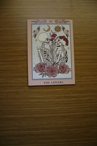 The Lovers Skull Mini Ahşap Yapışkan Poster 16x23cm