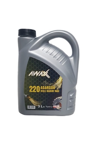 Awax Sae 220 Numara Asansör Ve Mekanik Dişli Bakım Yağı 3 L Awax Sae 220 Numara Asansör Ve Mekanik Dişli Bakım Yağı 3 L