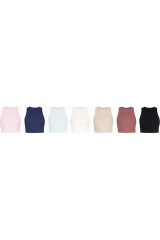 Soft&Basic 7 Li Halter Yaka Atlet Çok Renkli