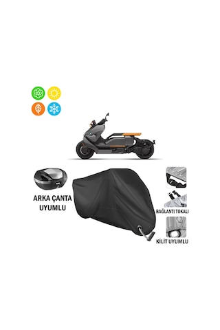 Bmw Yeni Ce 04 2024 Model Elektrikli Motosiklet Brandası Arka Çanta Bağlantı,kilit Uyumlu Siyah
