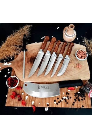 Sürmene Bıçak Seti Sürlaz Pratik Mutfak Bıçak Seti