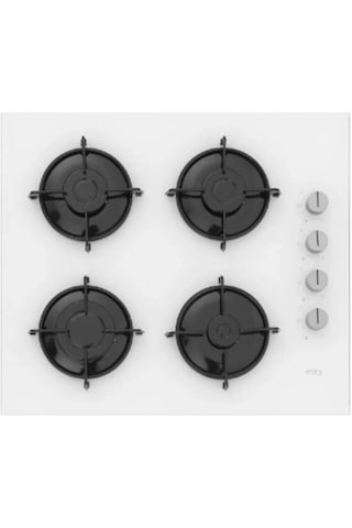 Esty ACO5335W01 - AEF6601W04 Beyaz Cam Ankastre Set