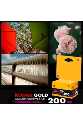 Gold200 Kart 35mm 36 Poz Renkli Negatif Analog Fotoğraf Filmi 135 Iso 200 Gün Işığı Retro 1980s
