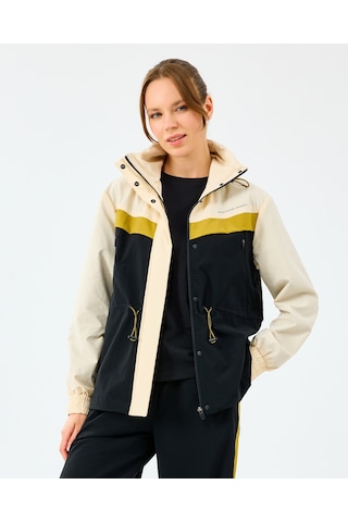 Skechers W Adjustable Waisted Full Zip Micro Jacket Kadın Ecru Mont S2520208-1983 Ekru