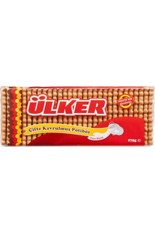 Ülker Pötibör Bisküvi Çifte Kavrulmuş 16 x 175 G