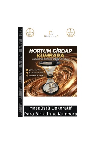 Kumbara Vortex Bank Spiral Akışlı Eğitici Dekoratif Masaüstü Hediyelik Bank Huni Kumbara