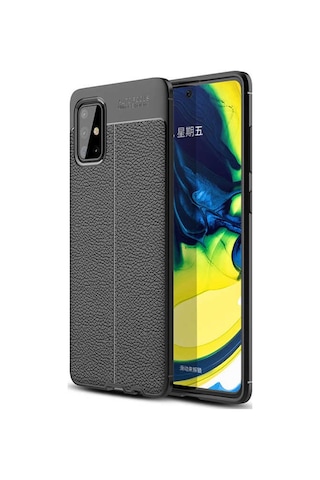 Samsung Uyumlu Galaxy M31S Kılıf Zore Niss Silikon Kapak-Siyah