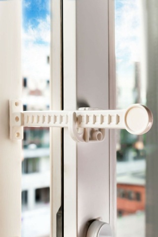 Baby Lock 4 Adet Çocuk Güvenlik Ayarlanabilir Pencere Kilidi Çok Renkli