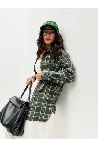 Onso Flanel Oversize Ekose Gömlek 398669960