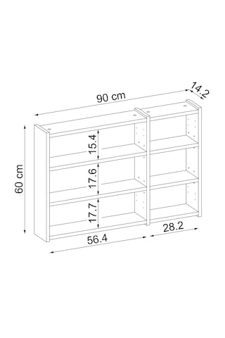 Banyo Dolabı Kulpsuz 3 Kapaklı Mdf 90 Cm Aynalı Banyo Üst Dolabı Mat Beyaz