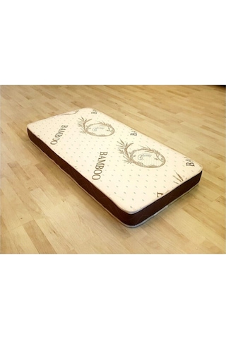 Bamboo Bebek Yatağı 60 X 120 Cm Soft Lüks Ortopedik Bebek Yatağı Beşik Yatağı Oyun Parkı Yatağı Model:y-8001